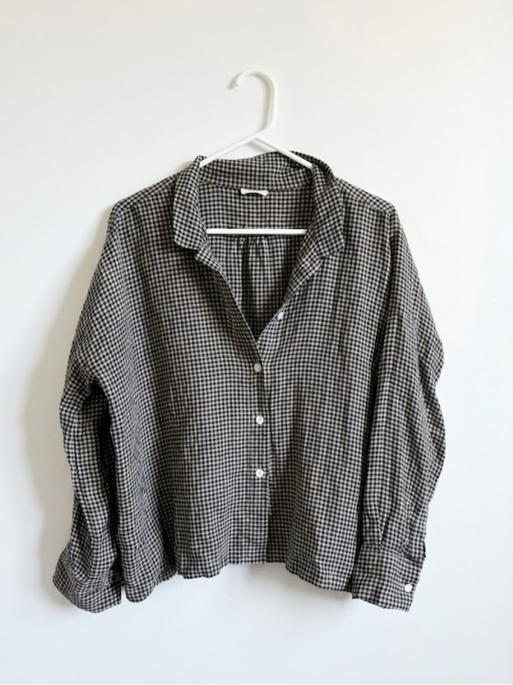 Naif Gingham Linen Blouse